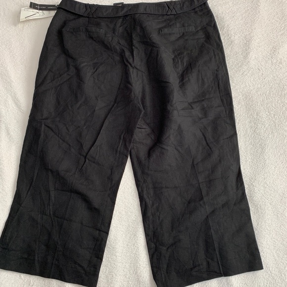 Larry Levine linen blend capri pants Size 16 NWT - Picture 3 of 4